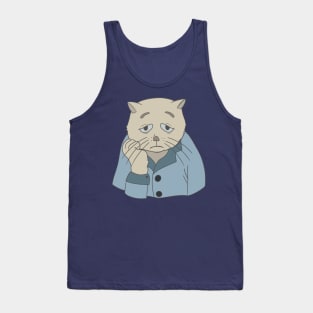 Depressed cat Tank Top